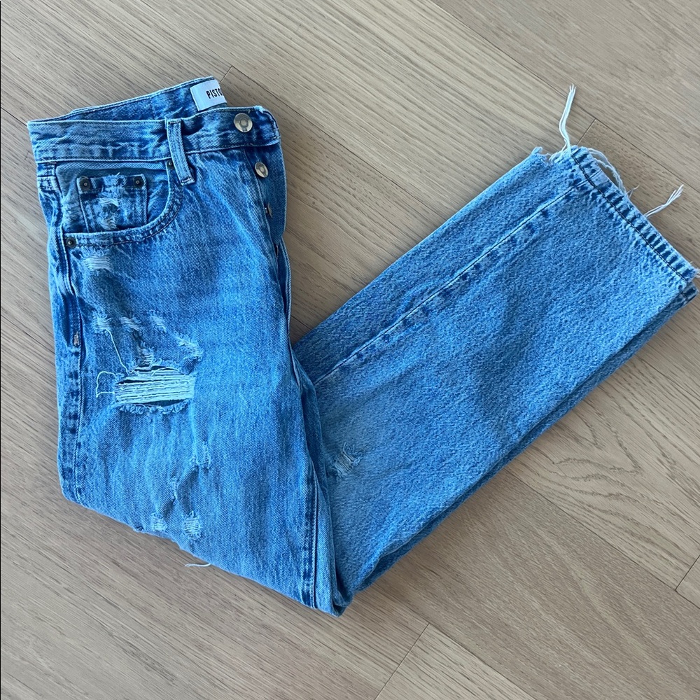 Pistola cropped denim